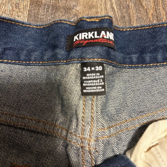 Kirkland Men's Dark Blue Jeans 34/30 - Picture 2 of 4